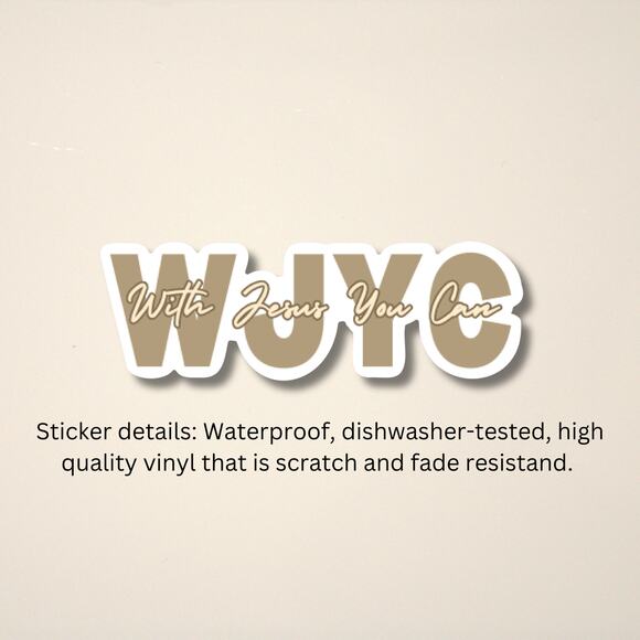 Vinyl Sticker, Christian Sticker, Inspirational Sticker, Gift idea - Picture 4 of 5